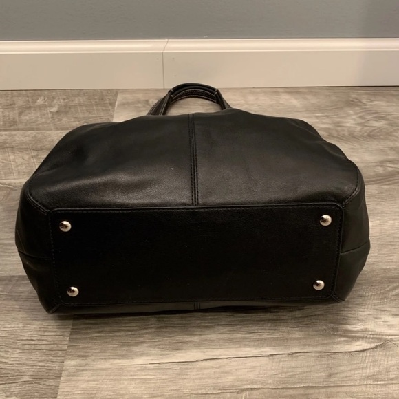 Coach Soho Pleated Black Soft Bag Tote - Picture 5 of 8